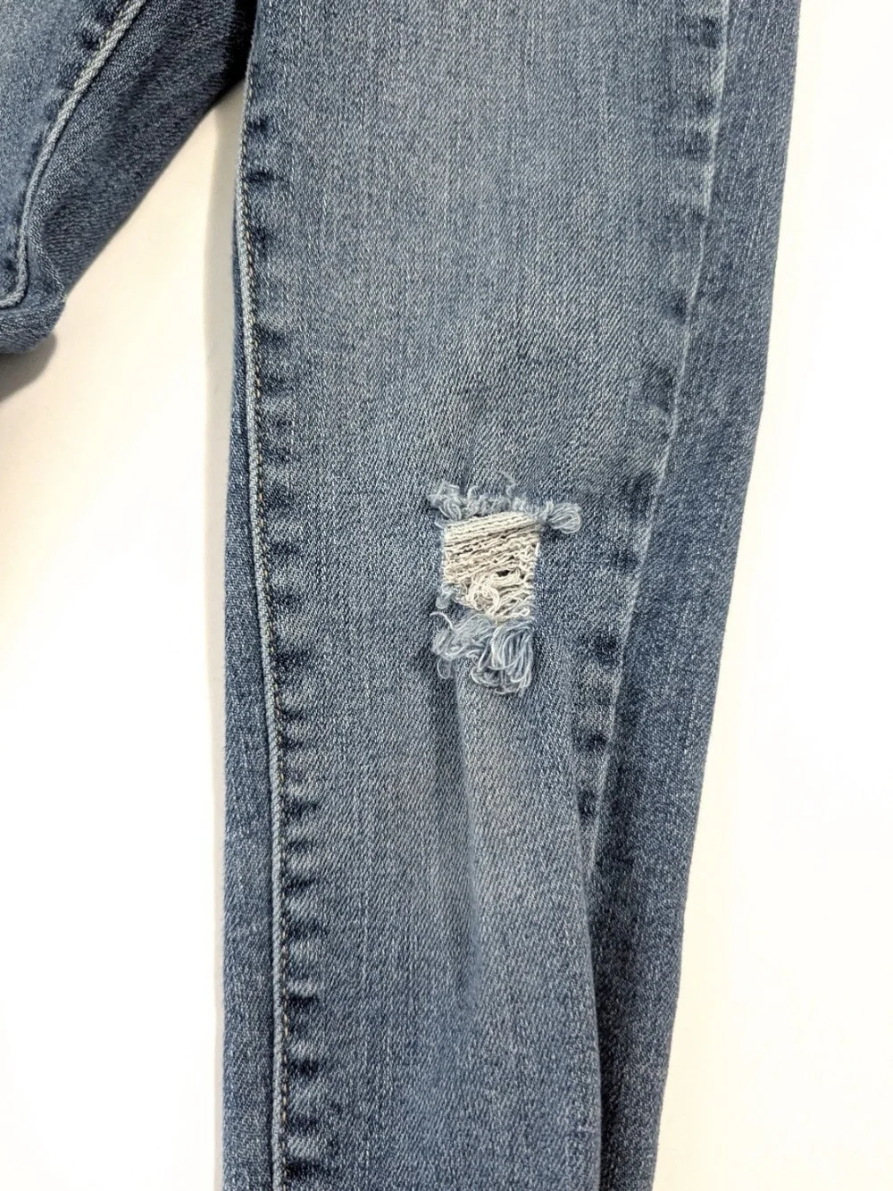High-Waisted Rockstar 360° Stretch Ripped Jeggings for Girls